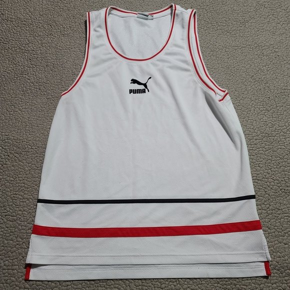 Puma Other - Puma Men's White Basketball Jersey Size Medium